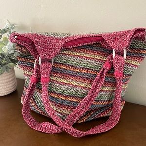 The Sak Vintage Multi Colored Crochet Bag